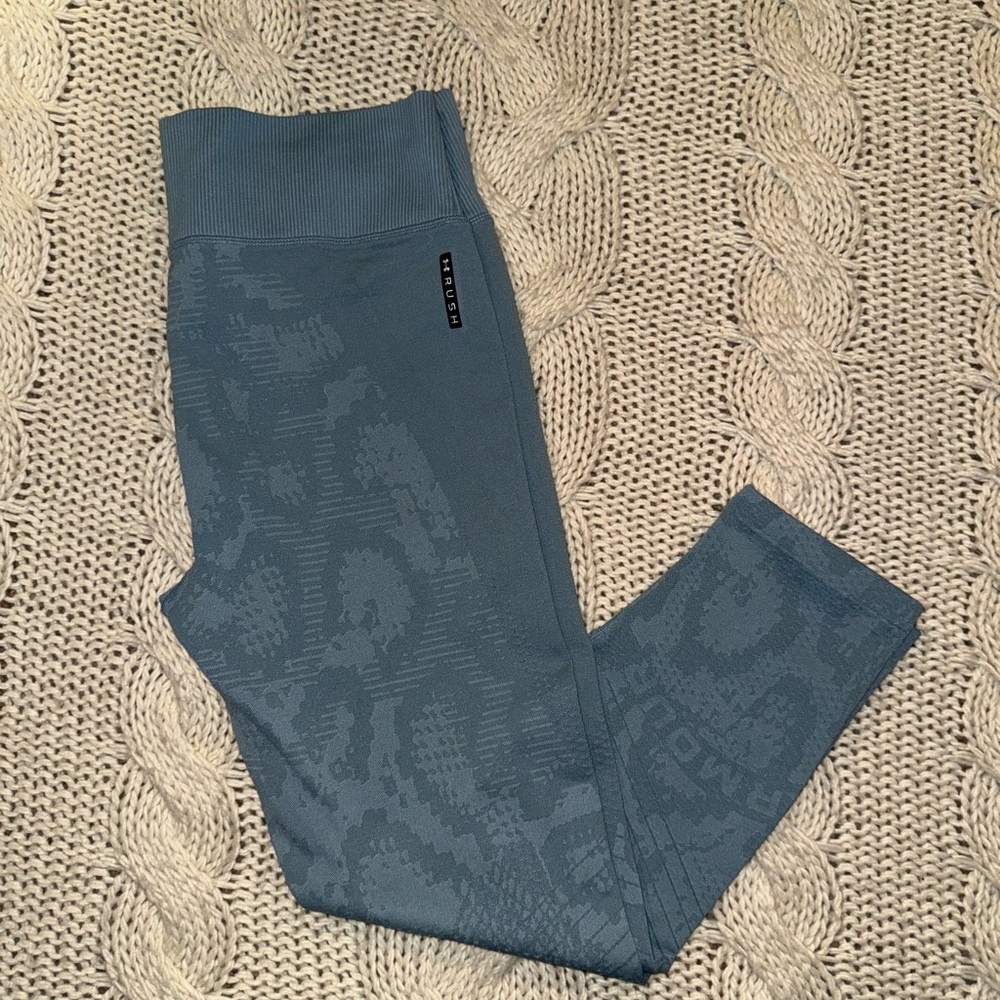 Under Armour‎ RUSH Blue Patterned Leggings